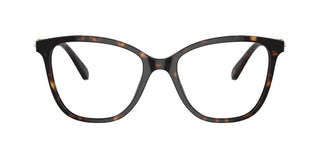 Swarovski Sk2020 Women Havana Squared Eyeglasses