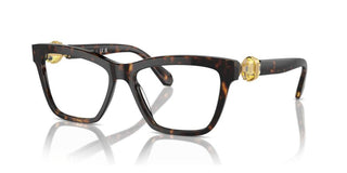 Swarovski SK2021 women Havana Squared Eyeglasses