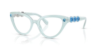 Swarovski Sk2028 Women Blue Cat Eye Eyeglasses