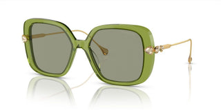 Swarovski Sk6011 Women Green Butterfly Sunglasses