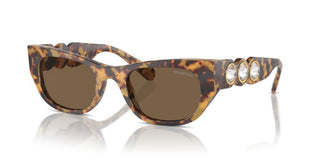 Swarovski SK6022 women Havana Cat Eye Sunglasses