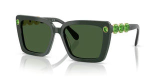 Swarovski SK6032 women Green Squared Sunglasses