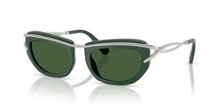 Swarovski SK7026 women Green Geometric Sunglasses