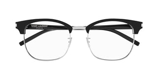 Saint Laurent SL 104/F unisex Black Geometric Eyeglasses