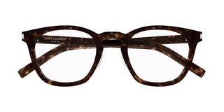 Saint Laurent SL 28/J unisex Havana Squared Eyeglasses