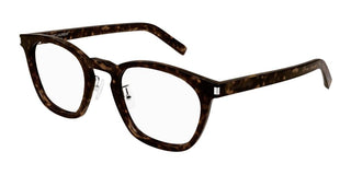 Saint Laurent SL 28/J unisex Havana Squared Eyeglasses