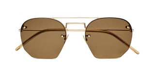 Saint Laurent SL 422 men Gold Geometric Sunglasses