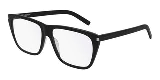 Saint Laurent Sl 434 Slim Unisex Black Geometric Eyeglasses