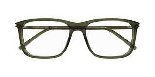 Saint Laurent SL 454 men Green Squared Eyeglasses