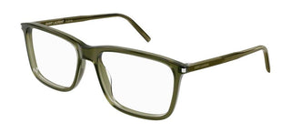 Saint Laurent SL 454 men Green Squared Eyeglasses