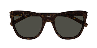 Saint Laurent SL 548 SLIM women Havana Squared Sunglasses