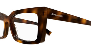 Saint Laurent SL 554 women Havana Geometric Eyeglasses