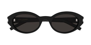 Saint Laurent SL 567 women Black Oval Sunglasses