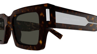 Saint Laurent SL 572 unisex Havana Rectangle Sunglasses