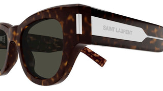 Saint Laurent SL 573 women Havana Squared Sunglasses