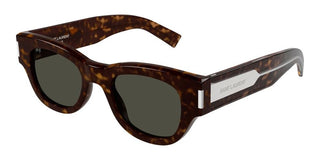 Saint Laurent SL 573 women Havana Squared Sunglasses