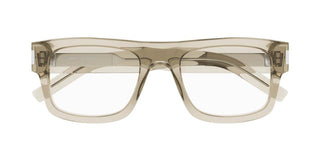 Saint Laurent SL 574 men Brown Squared Eyeglasses