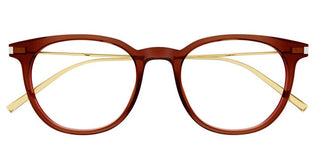 Saint Laurent SL 579 men Brown Round Eyeglasses