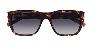 Saint Laurent SL 598 men Havana Squared Sunglasses