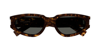 Saint Laurent SL 618 women Havana Round Sunglasses