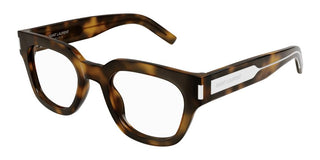 Saint Laurent SL 661 unisex Havana Squared Eyeglasses