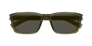 Saint Laurent SL 662 men Green Squared Sunglasses