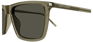 Saint Laurent SL 668 men Green Squared Sunglasses