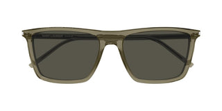 Saint Laurent SL 668 men Green Squared Sunglasses