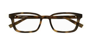 Saint Laurent SL 671 unisex Havana Squared Eyeglasses