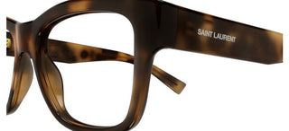 Saint Laurent SL 677 unisex Havana Squared Eyeglasses