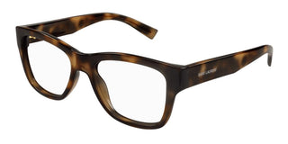 Saint Laurent SL 677 unisex Havana Squared Eyeglasses