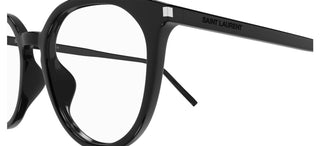 Saint Laurent SL 681/F unisex Black Round Eyeglasses