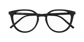 Saint Laurent SL 681/F unisex Black Round Eyeglasses