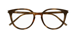 Saint Laurent SL 681/F unisex Havana Round Eyeglasses