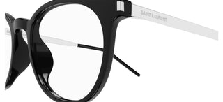 Saint Laurent SL 683/F unisex Black Round Eyeglasses