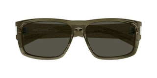 Saint Laurent SL 689 men Green Squared Sunglasses