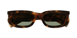 Saint Laurent SL 697 unisex Havana Shield Sunglasses