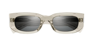 Saint Laurent SL 697 unisex Brown Shield Sunglasses