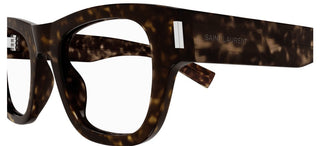 Saint Laurent SL 698 unisex Havana Squared Eyeglasses