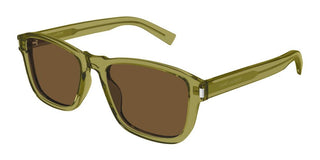 Saint Laurent SL 710 SUN men Green Squared Sunglasses