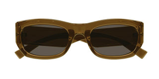 Saint Laurent Sl 713 Women Brown Rectangle Sunglasses