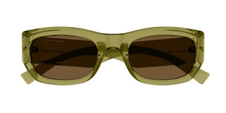 Saint Laurent Sl 713 Women Green Rectangle Sunglasses