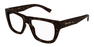 Saint Laurent SL 714 unisex Havana Squared Eyeglasses