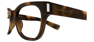 Saint Laurent SL 722 women Havana Squared Eyeglasses