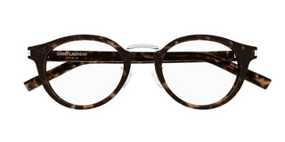 Saint Laurent SL 728/J unisex Havana Round Eyeglasses