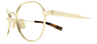 Saint Laurent SL 730 men Gold Round Eyeglasses