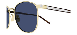 Saint Laurent Sl 747 Unisex Gold Round Sunglasses