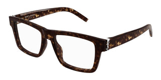 Saint Laurent SL M10_B men Havana Squared Eyeglasses