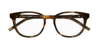 Saint Laurent SL M111 women Havana Squared Eyeglasses