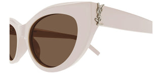 Saint Laurent SL M115 women White Geometric Sunglasses